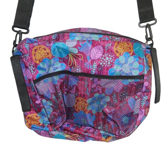 Messenger/Laptop Bag With Adjustable Padded Strap By Vive With Floral Pattern - Picture 1 of 6